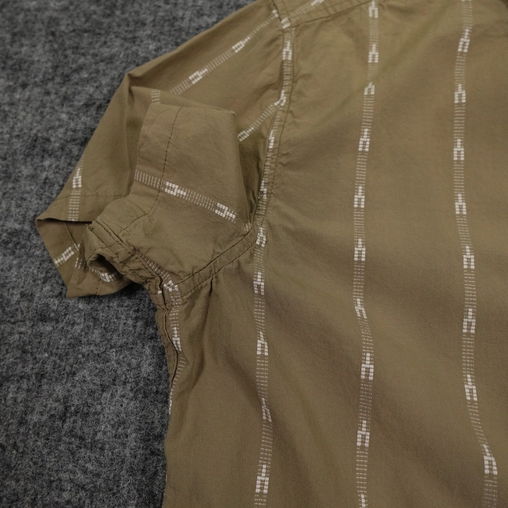 Katin Shirt Mens Medium Green Stripe Button Up Short Sleeve Casual Casual - Picture 11 of 14